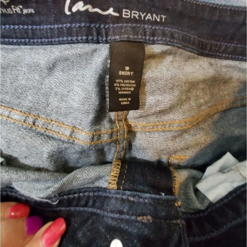 Lane bryant genius‎ fit bootcut jeans plus 18 short